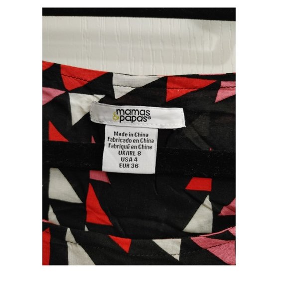 MAMAS&PAPAS LOOSE SHIRT DRESS ABSTRACT PRINT (US 4) - Picture 4 of 5